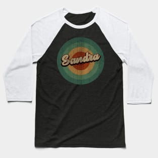 Circle Retro Vintage Sandra Baseball T-Shirt